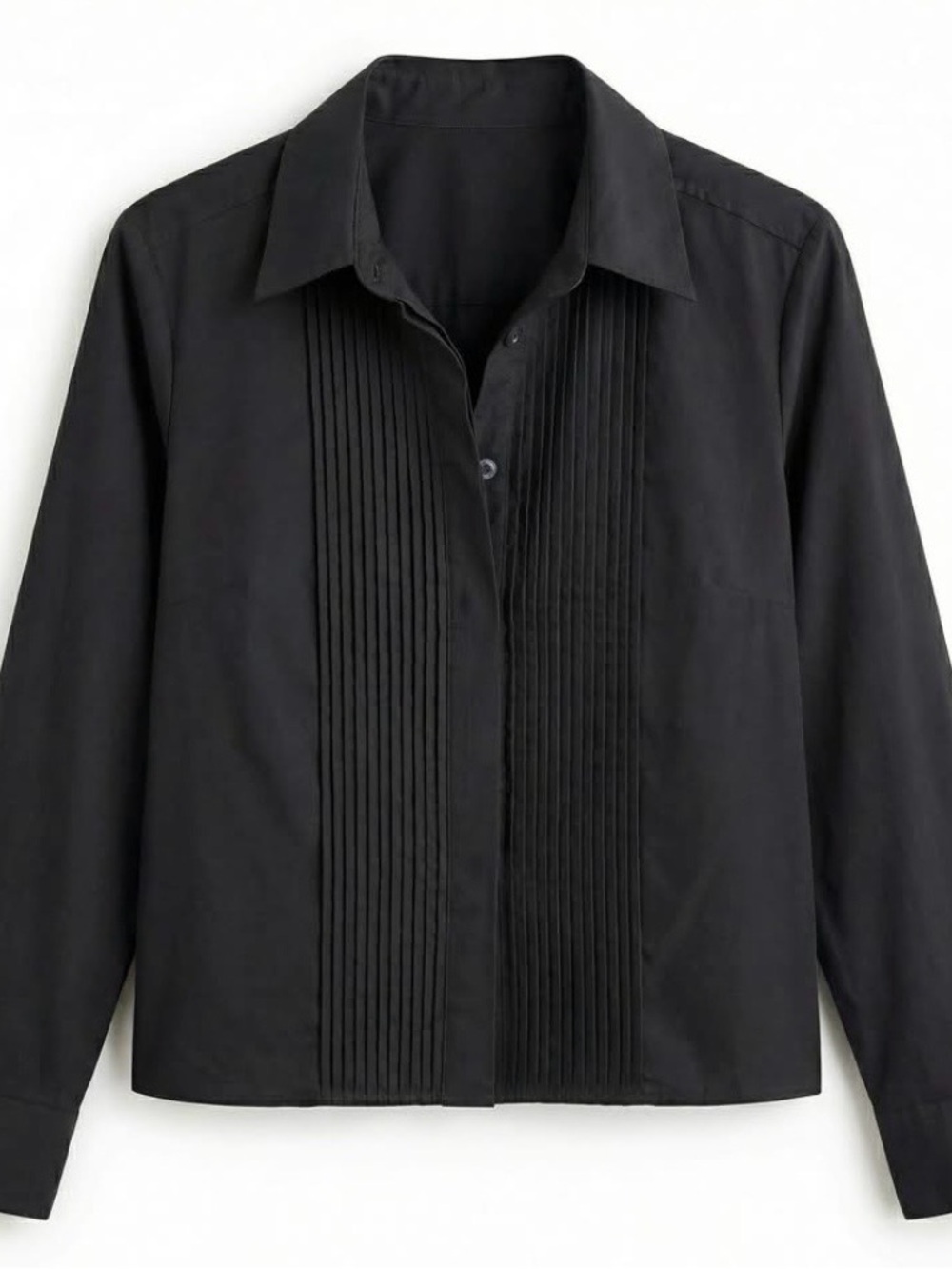 Brand New Banana Republic Women’s Pleated Front Button-Up Cropped Shirt